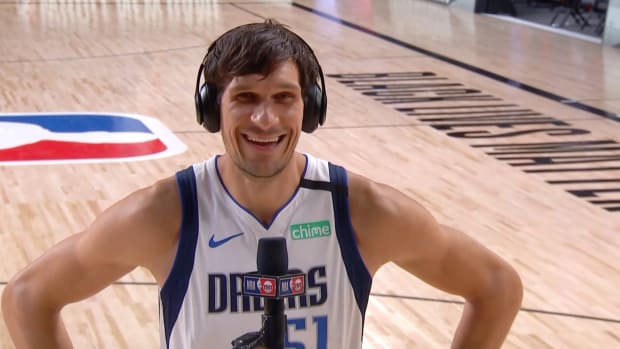 Mavericks' Boban Marjanovic interviewed on TNT's "Inside the NBA"